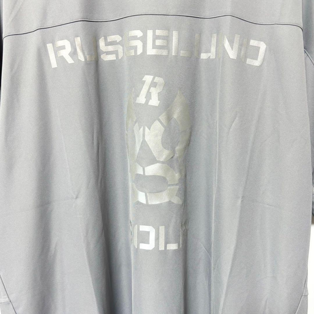 ラッセルノ ゴルフ リフレクター S/S モックネック ソリッド グレー 2XL