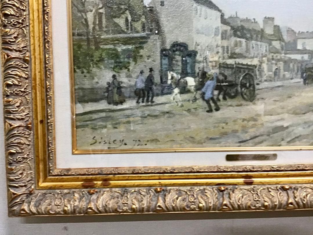 管52☆絵画☆アルフレッド・シスレー☆ アルジャントゥイユの馬車広路☆複製画