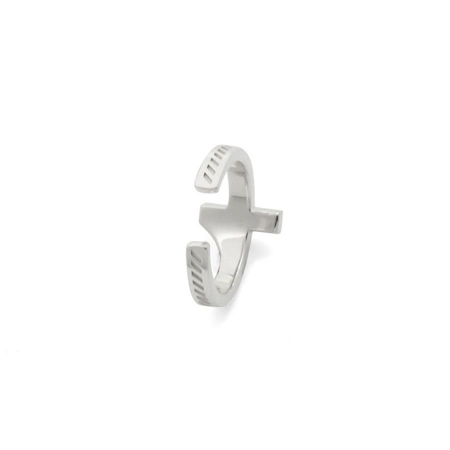 ミュージシャン studio seven 7Cross Logo Ring & Ear Cuff