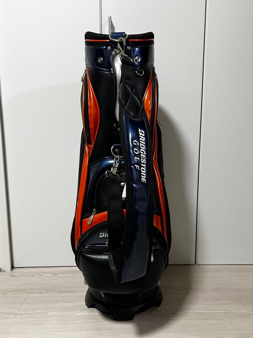 BRIDGESTONE GOLF キャディバッグ ネイビー/オレンジ