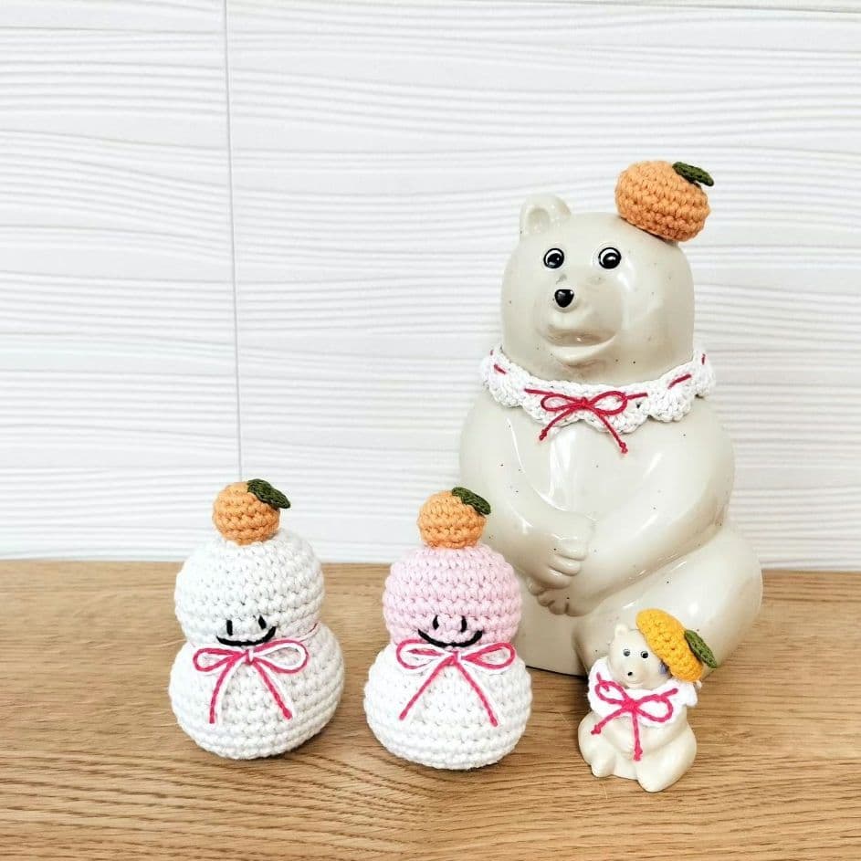 【オーダーページ 】しろくま貯金箱＊鏡餅風コーデ