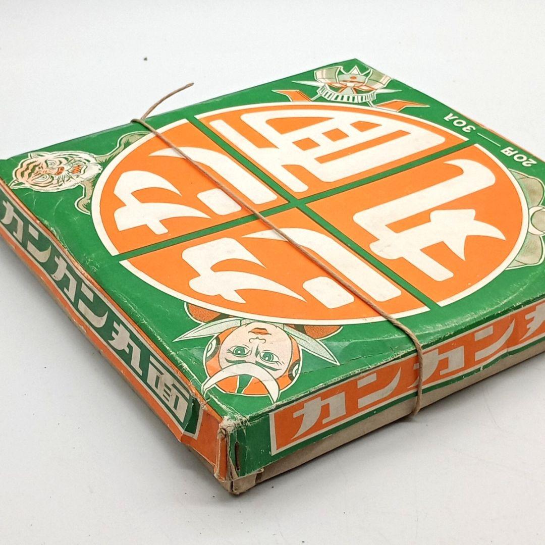 昭和レトロ 当時物 駄菓子屋玩具 カンカン丸面 特大メンコ 直径23cm 30枚