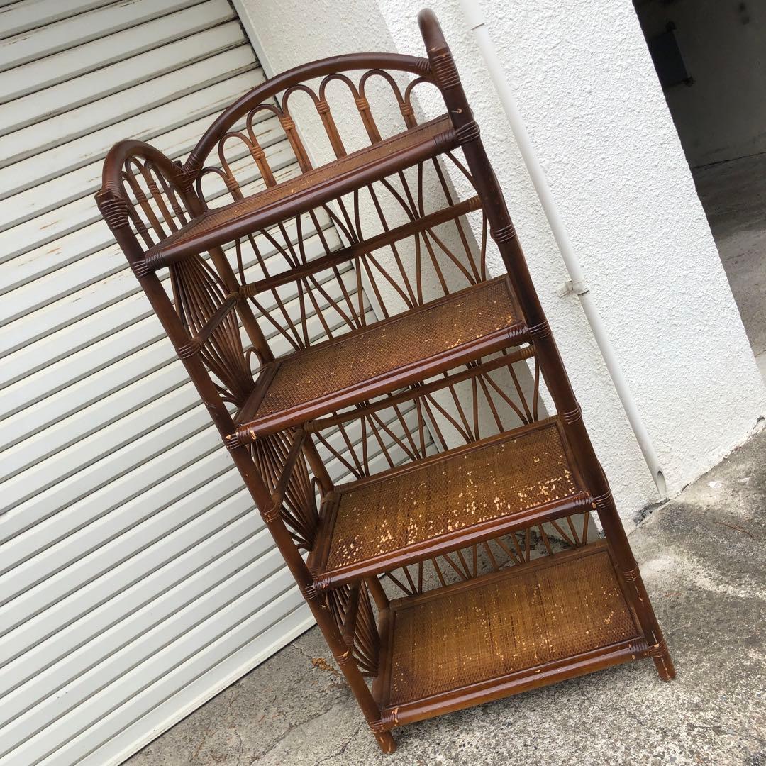 籐家具 籐 ラタン 棚 本棚 シェルフ 収納 引き出し タンス たんす アジアン