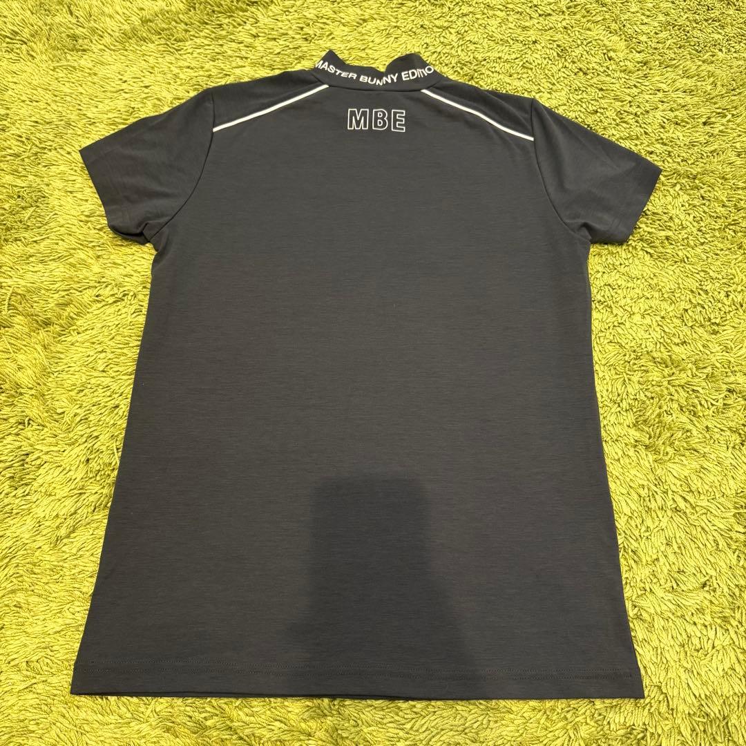 マスターバニーエディション 半袖モックネックシャツ tシャツ グレー系 S〜M