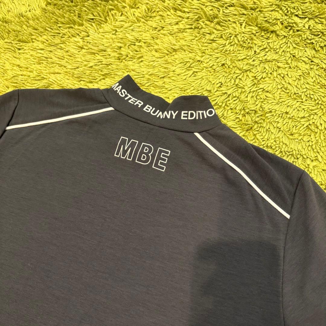 マスターバニーエディション 半袖モックネックシャツ tシャツ グレー系 S〜M