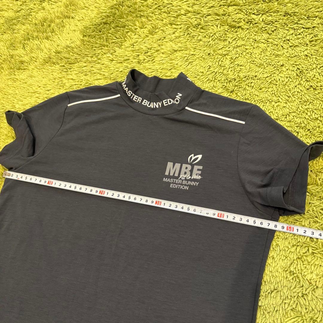 マスターバニーエディション 半袖モックネックシャツ tシャツ グレー系 S〜M