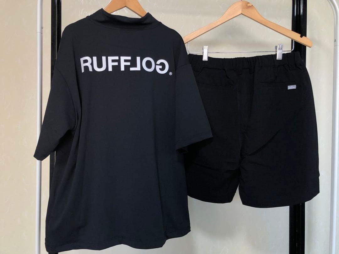 RUFFLOG モックネック　シャツと　ハーフパンツ　セットアップ　サイズXL