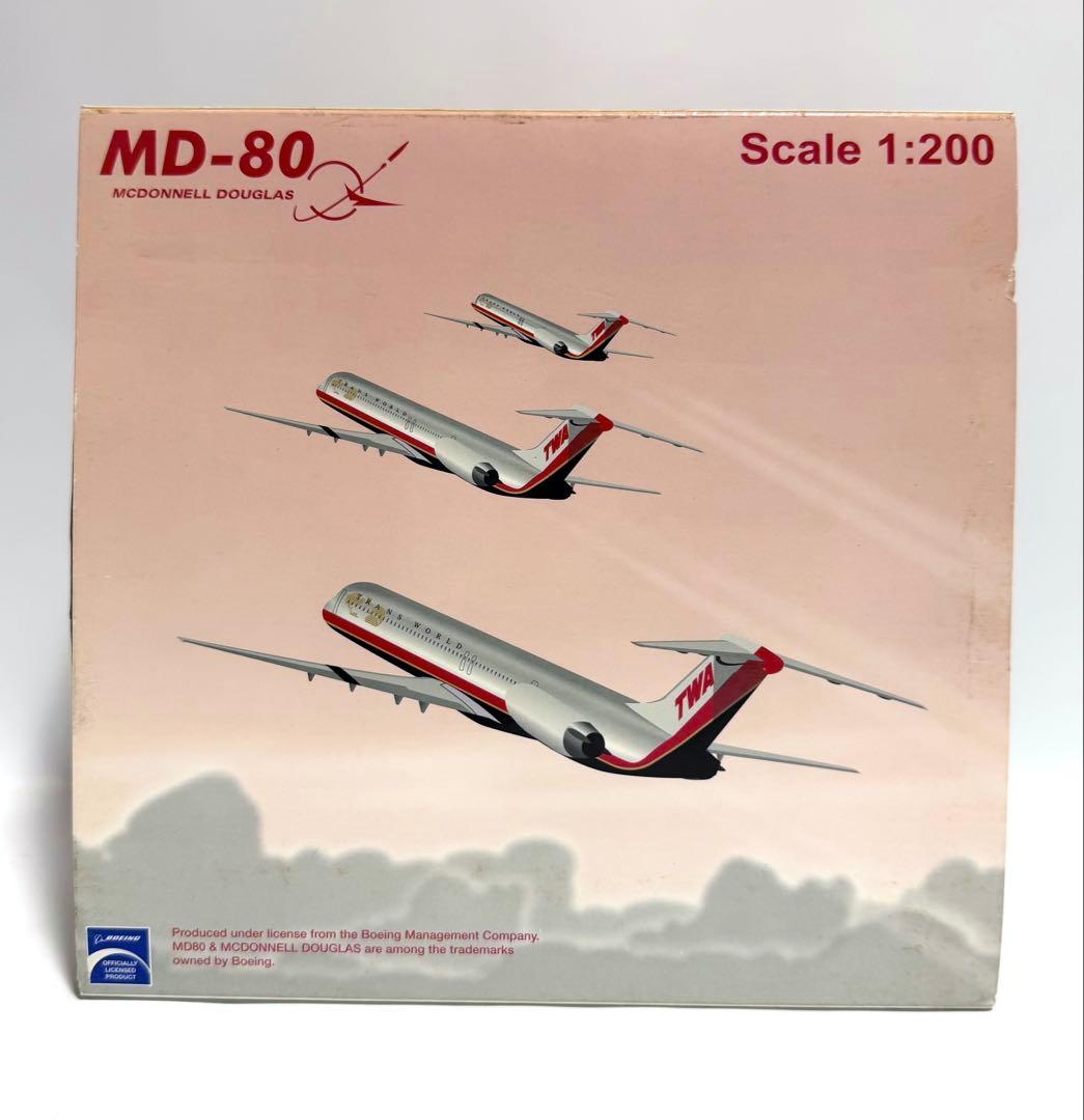 航空機・ヘリコプター Jet-X 1/200 MD-80 TWA
