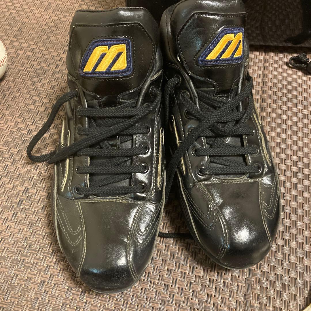 野球一式　まとめ売りMizuno World Win 野球シューズ 黒
