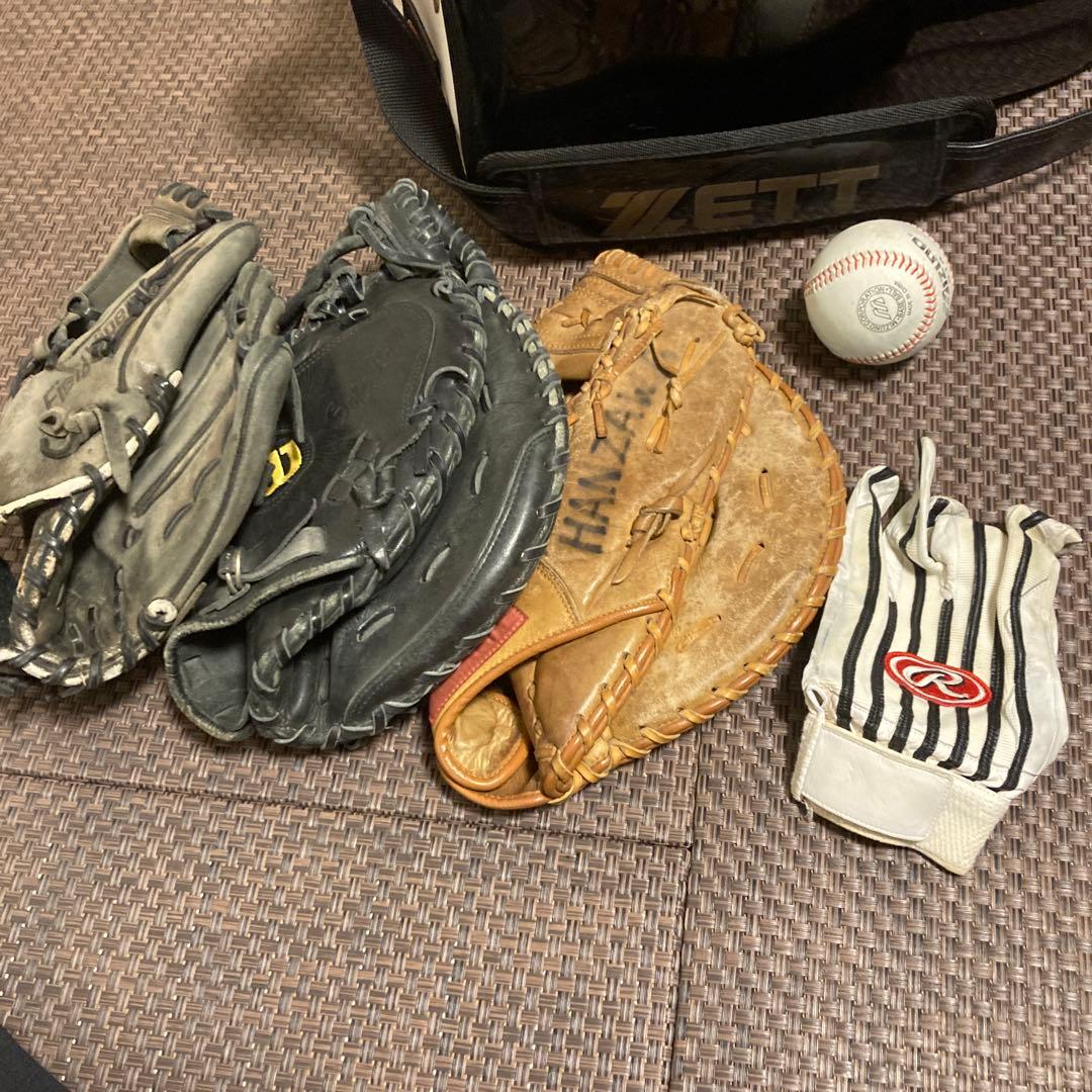 野球一式　まとめ売りMizuno World Win 野球シューズ 黒