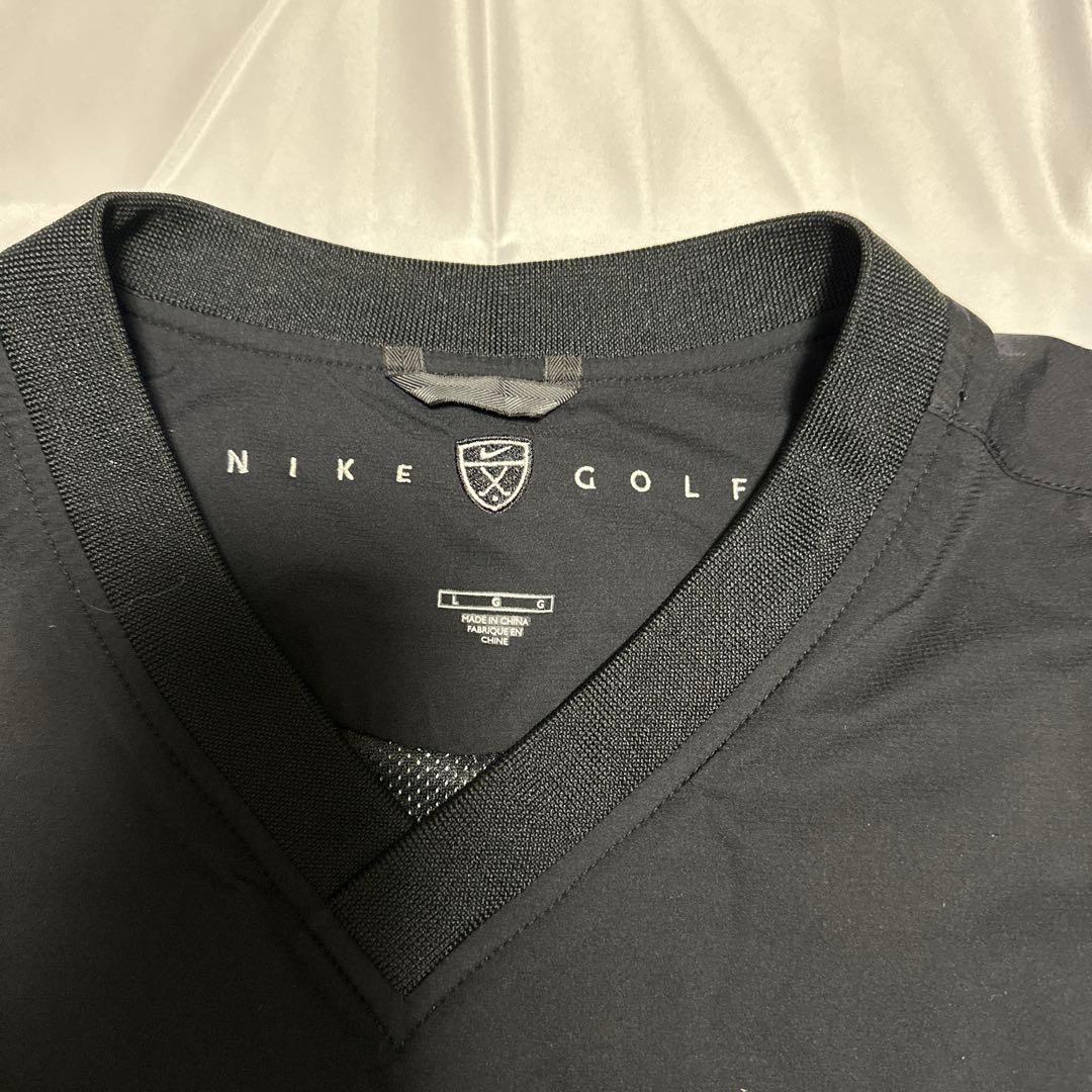 希少美品NikeGolfナイキゴルフナイロンベストブラックサイズL