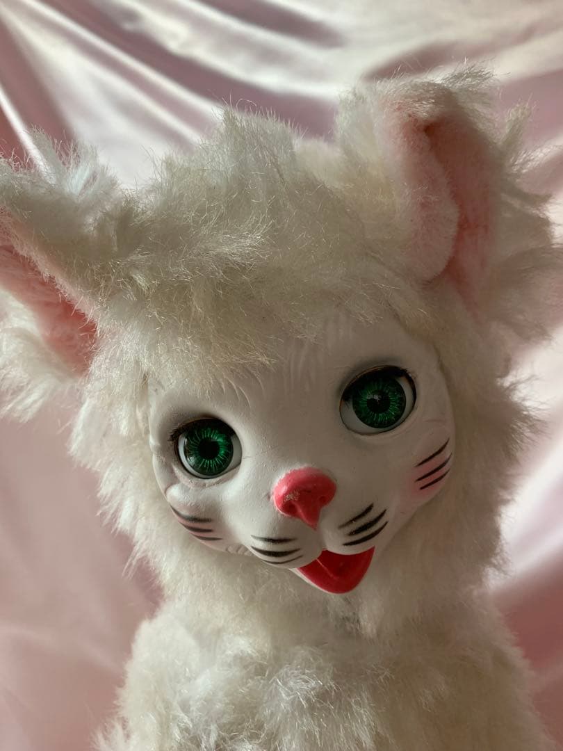 ビンテージドール　ラバーフェイスドール　キャット　キティ　cat kitty
