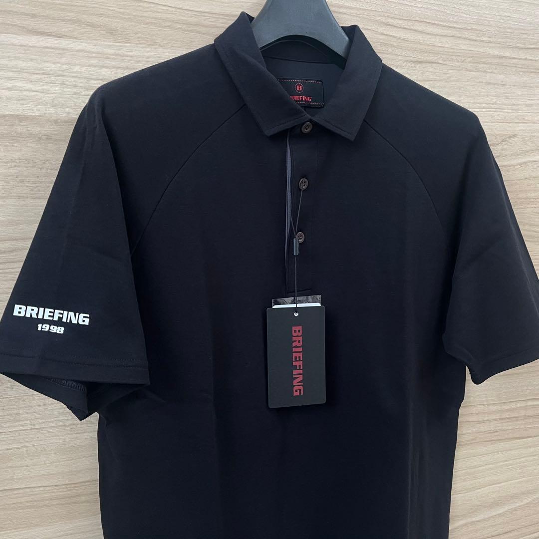 新品★50,600円 BRIEFING 春夏ゴルフセットアップ 黒シャツ＆パンツ