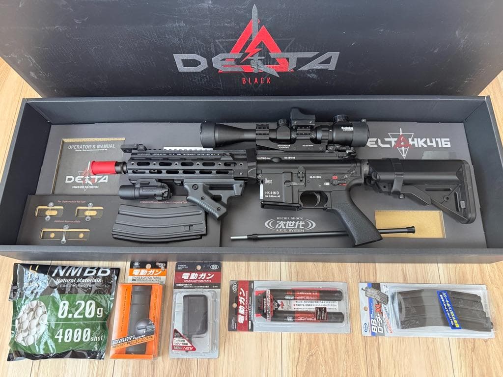レオン　東京マルイ HK416 デルタカスタム ブラック 次世代電動ガン