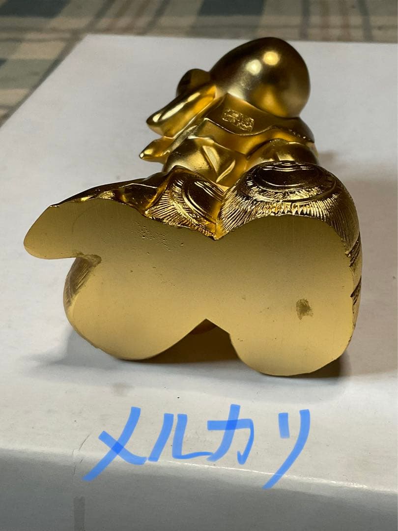 黄金の大黒様。縁起物。重さが有ります。【ケース無し、美品、24KGP製】。