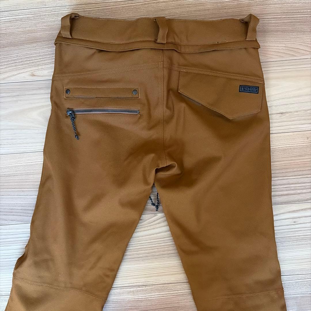 未使用級✨VOLCOM ボルコム スノーボードウェア スノボ パンツ S 茶