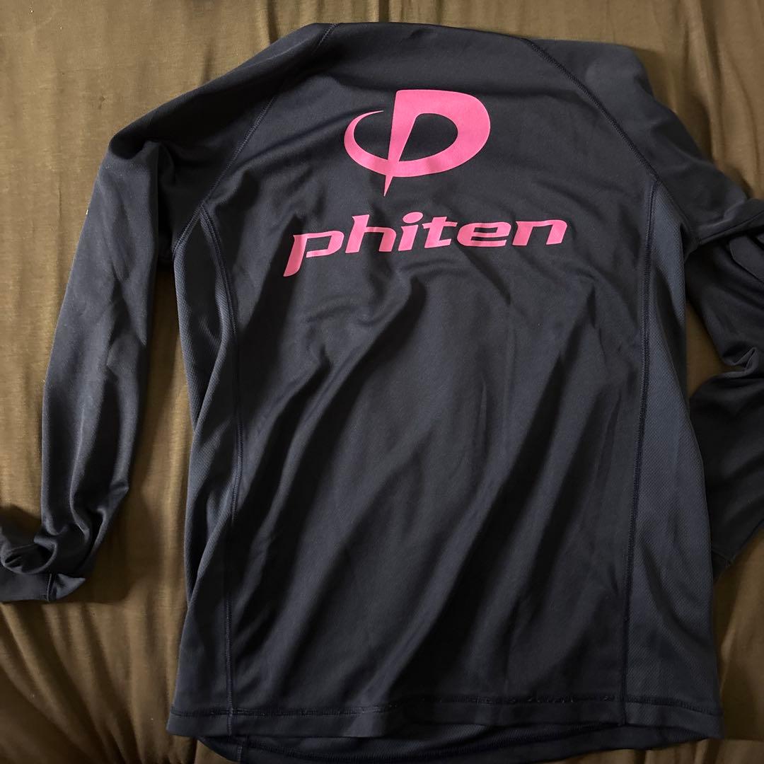 phiten 長袖シャツ L ネイビー