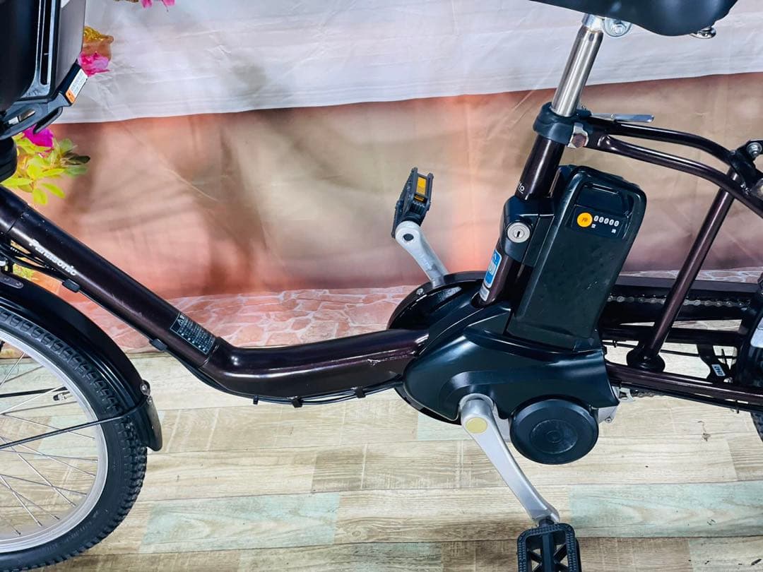 パナソニックギュット⭐️12AH！子供乗せ電動アシスト自転車Y0947-1