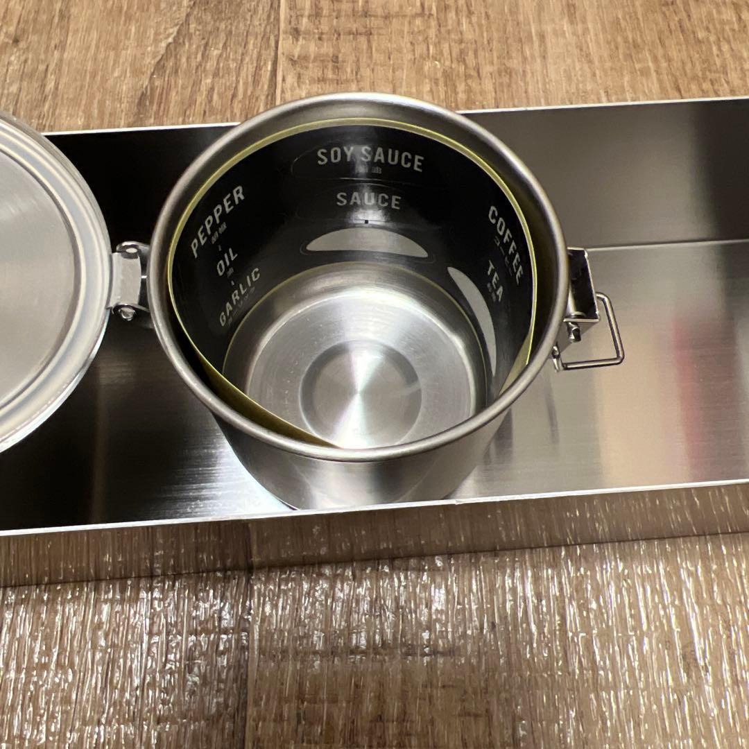 UNIFLAME ステンレス 調味料などのケース