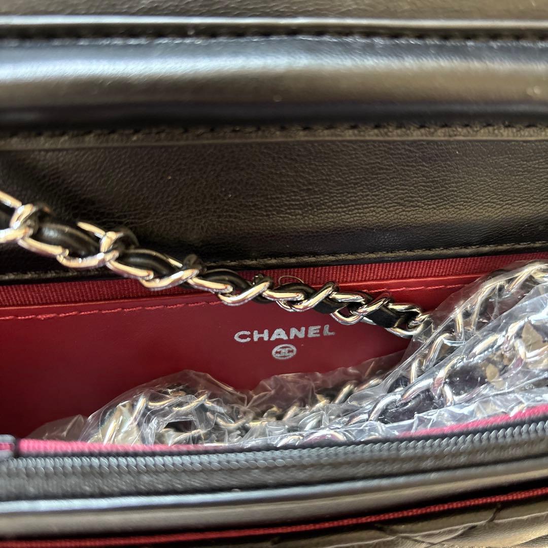 【美品】CHANEL ブラック キルティング ショルダーバッグ
