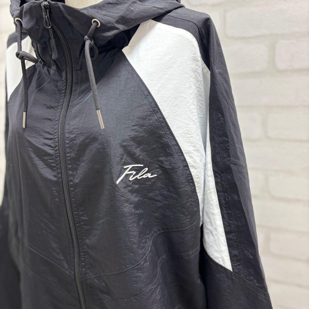 ★美品★ FILA ジャージ 上下セット 2XL ブラック/ホワイト