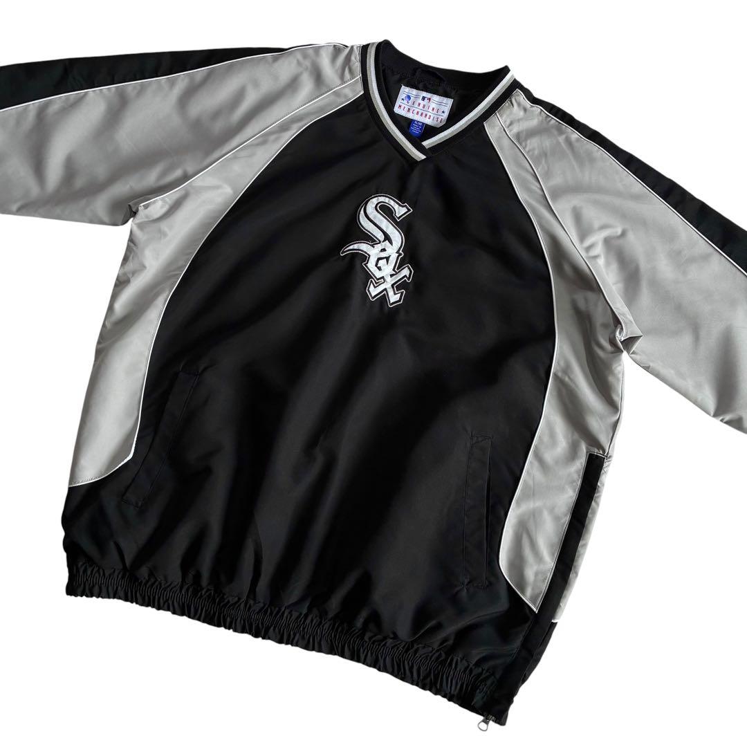 Chicago White Sox ナイロンピステ XL 黒 グレー 白 MLB