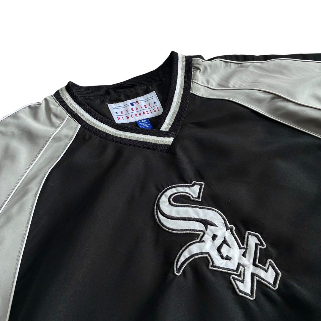 Chicago White Sox ナイロンピステ XL 黒 グレー 白 MLB