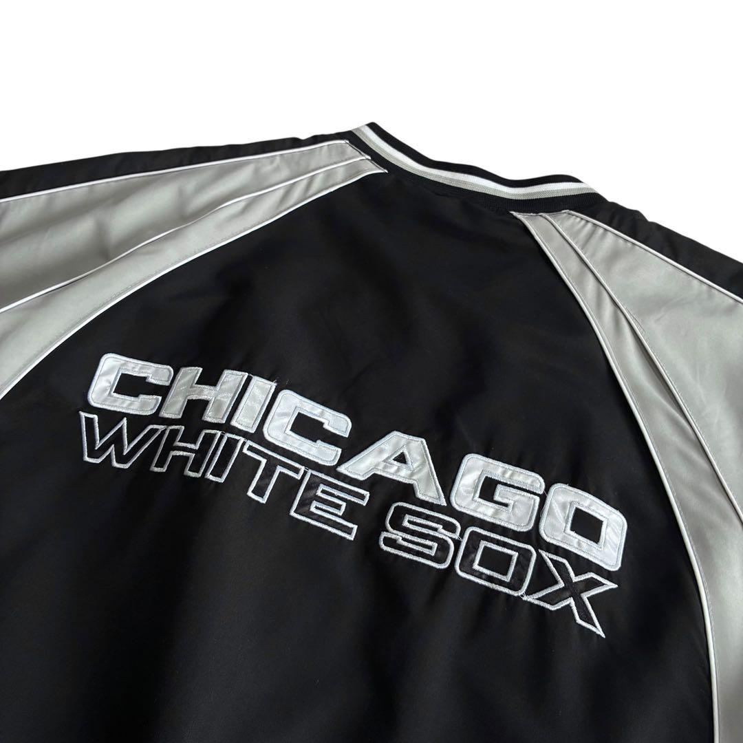 Chicago White Sox ナイロンピステ XL 黒 グレー 白 MLB