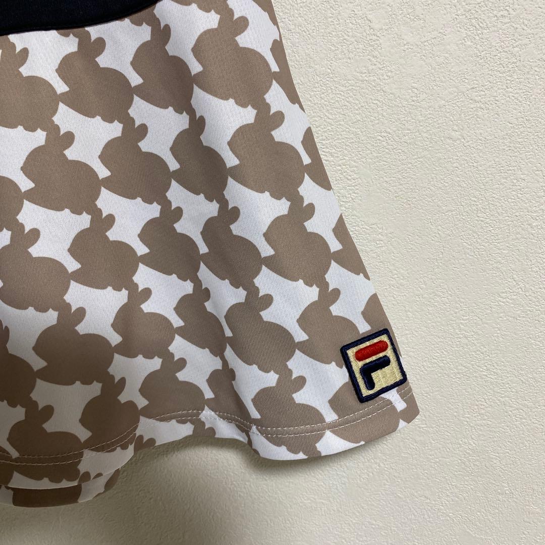 FILA ウサギ柄 フレアスカート