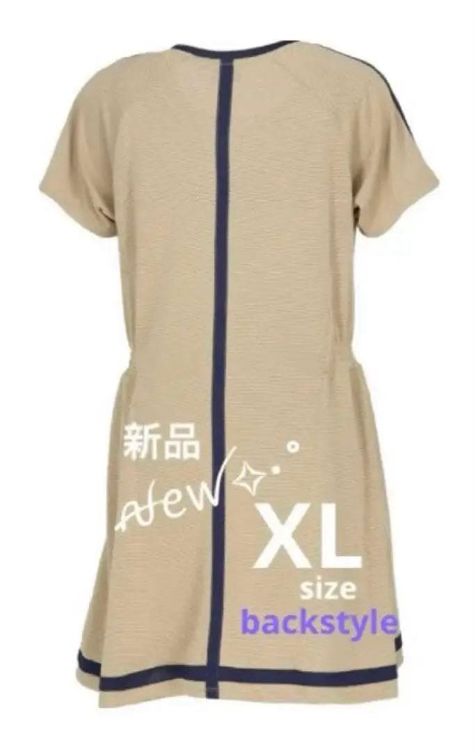 No.858 FILA 秋色beigeのゆったりꫛꫀꪝ✧‧˚ワンピ☆XL☆新品☆
