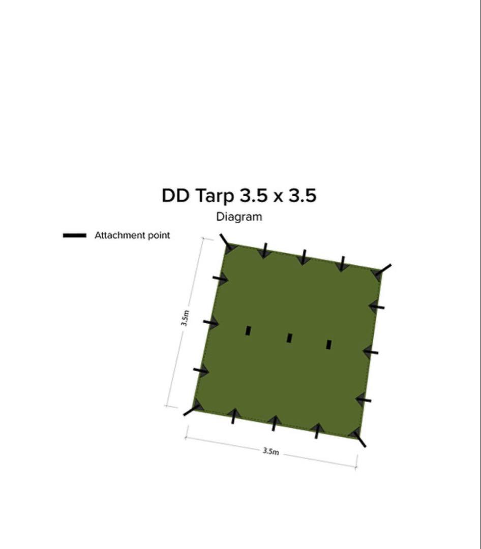 テント・タープ DD Tarp 3.5 x 3.5 Forest Green