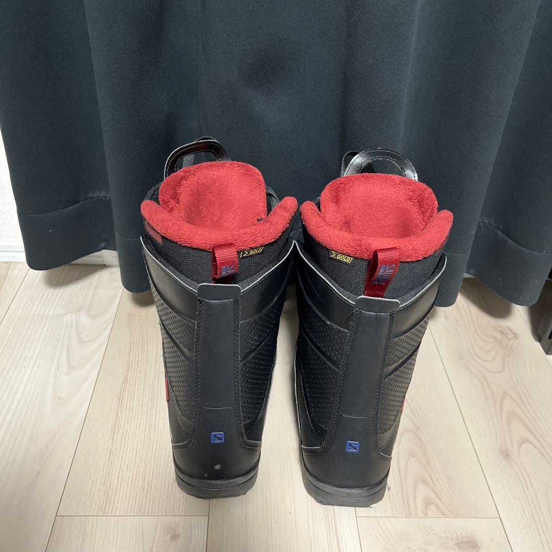 【極美品】SALOMON スノーブーツ 黒/赤 26.5cm