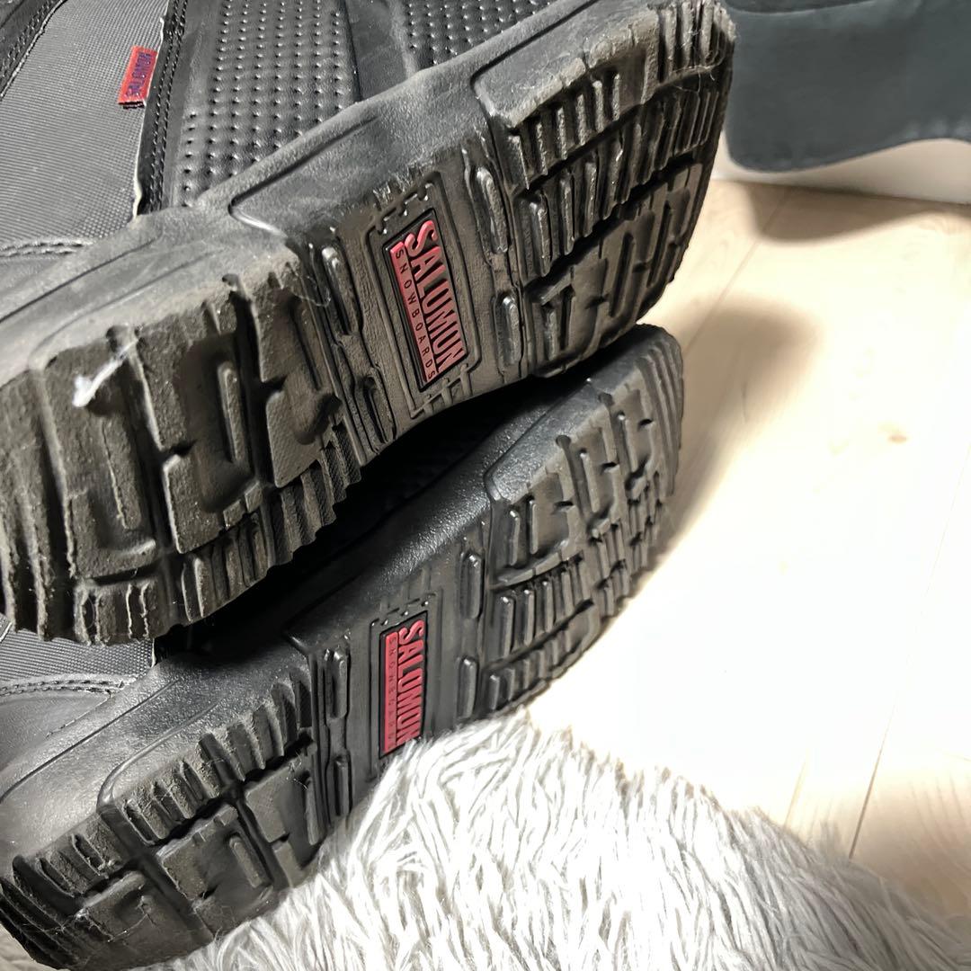 【極美品】SALOMON スノーブーツ 黒/赤 26.5cm