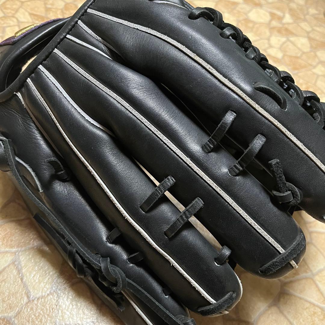 グロム 左 軟式グローブ 大人用 野球 113 紐の切れ革の破れ無し 比較的綺麗