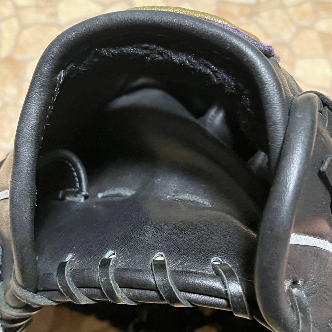 グロム 左 軟式グローブ 大人用 野球 113 紐の切れ革の破れ無し 比較的綺麗