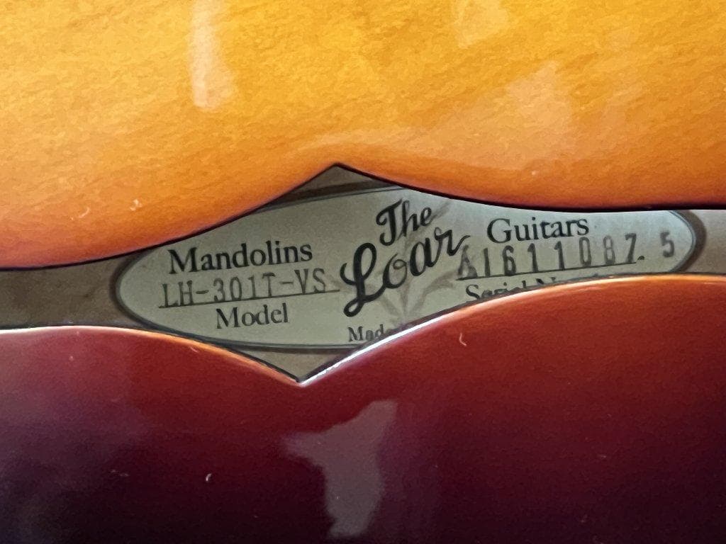 入手困難　The Loar　LH-301T-VS　名器！　ハードケース付属