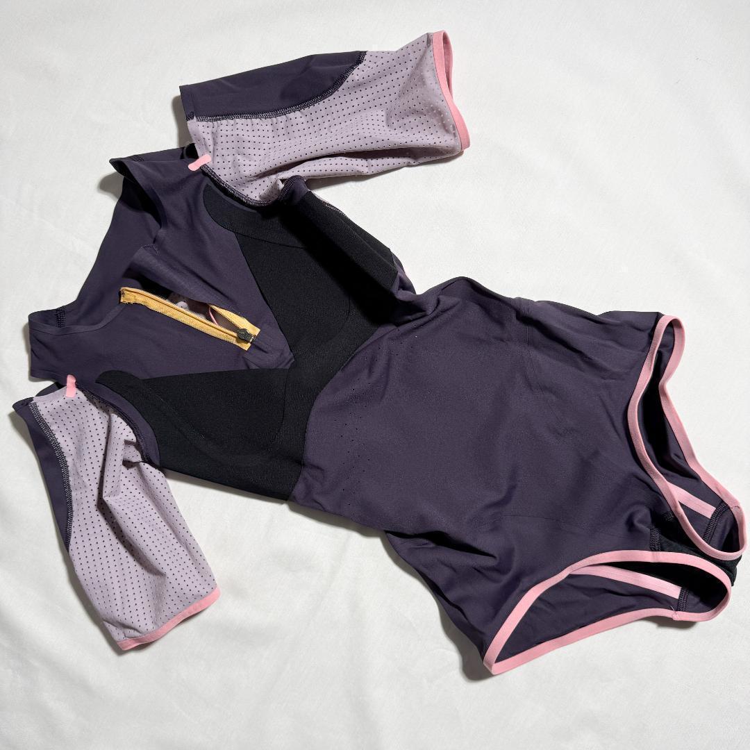 adidas アディダス 女子陸上 レーシングレオタード UK S