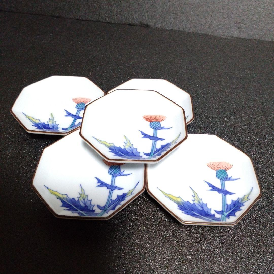 新品 有田焼 辻常陸 八角小皿5枚　お祝い