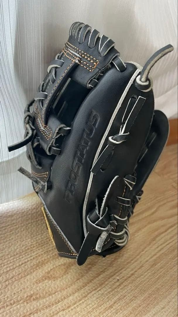 ZETT プロステイタス 今宮モデル 少年軟式 右投げ ブラック M 型付け済み