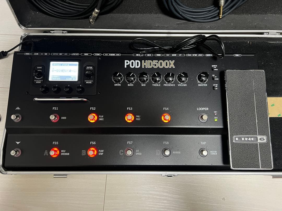 Line6 POD HD500X ハードケースセット