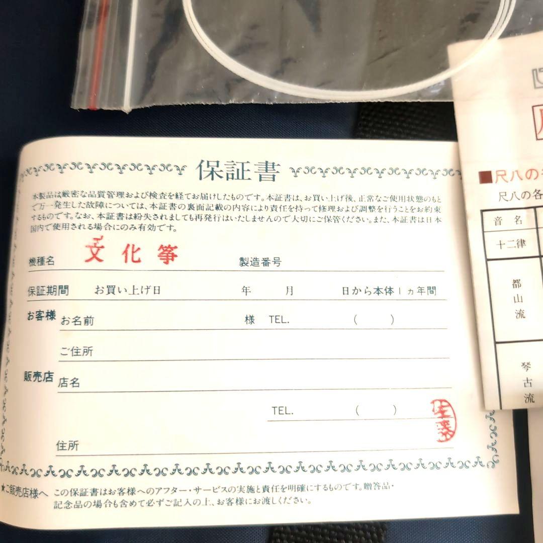 文化箏とネイビー専用ハードケース&運搬用ケース、付属品全て付き