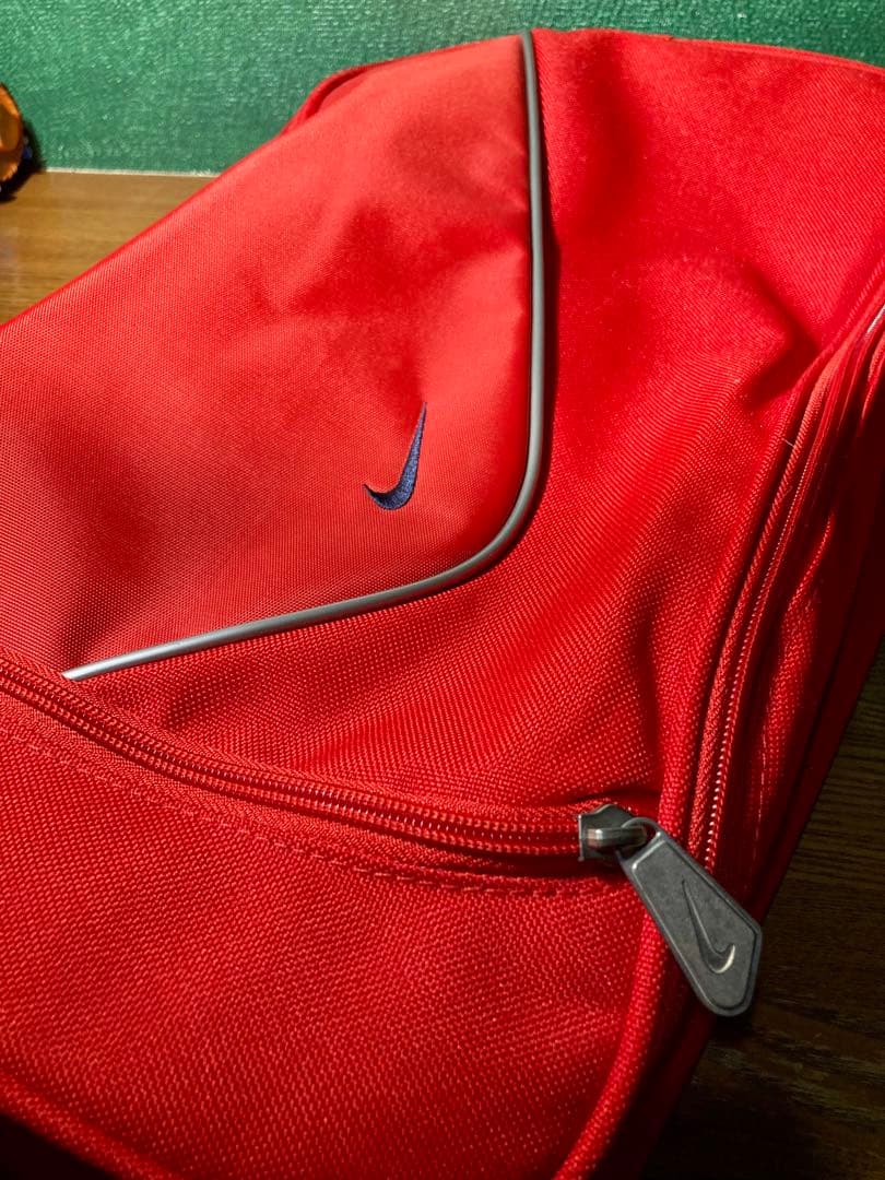NIKE ナイキ シューズケース 赤 ロゴ　90s 　メンズ　大きめ　old