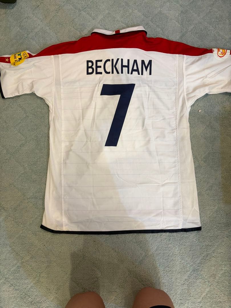 【正規品】イングランド代表 BECKHAM 7 シャツ 1998