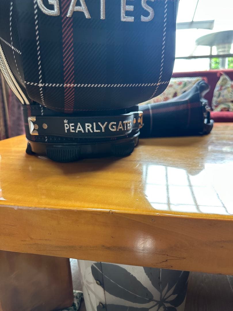 なつぽんPEARLY GATES チェック柄 キャディバッグ