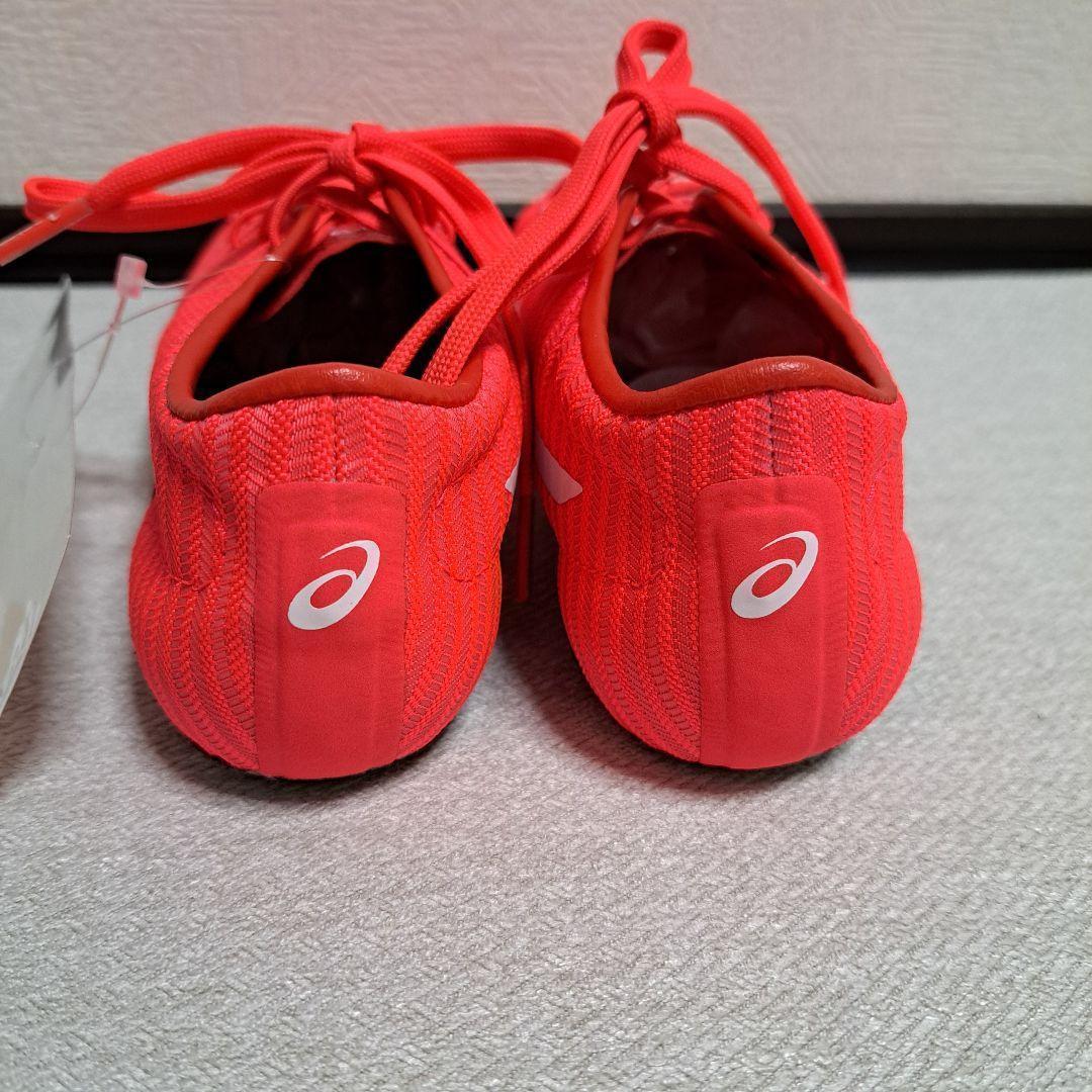 未使用　ASICS スパイクシューズ オレンジ　陸上　アシックス　スポーツ　靴
