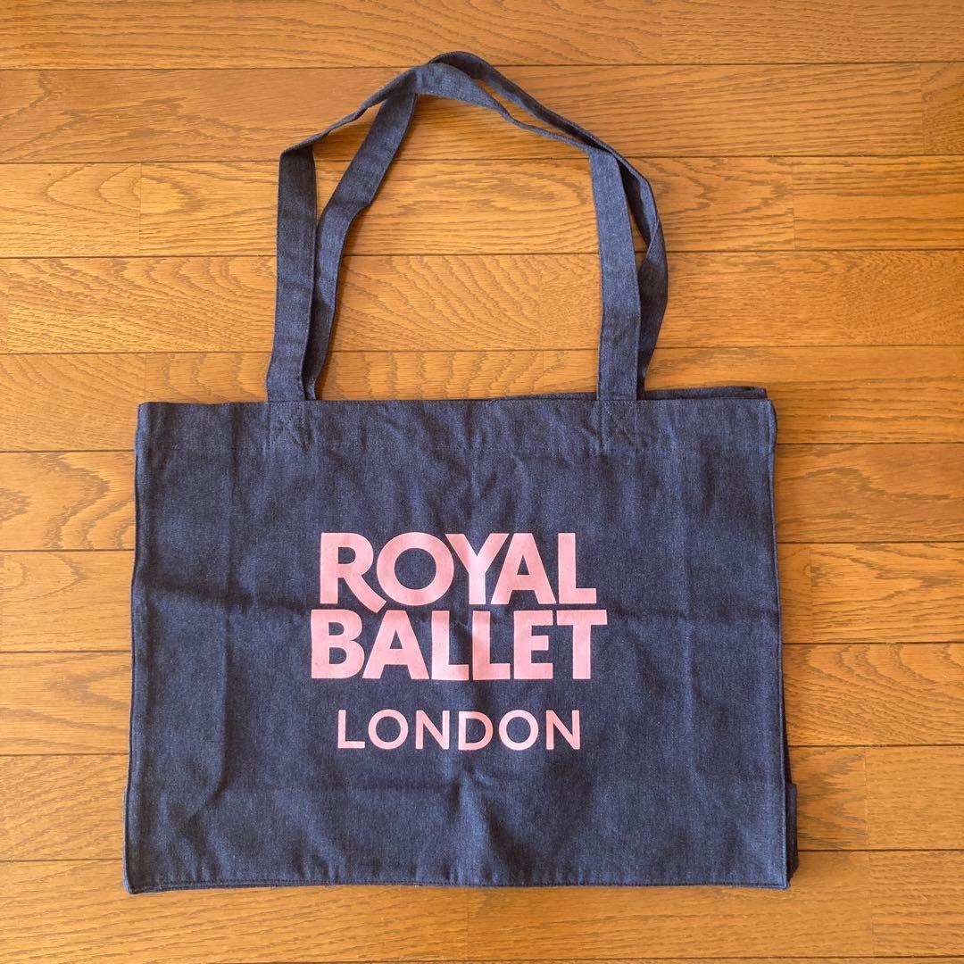  BALLET ロイヤルバレエ トートバッグ デニムカラーキャンバス地