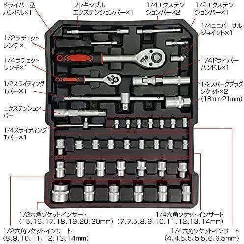 889工具 セット 129点 ツールセット DIY 家庭用 車 メンテナンス