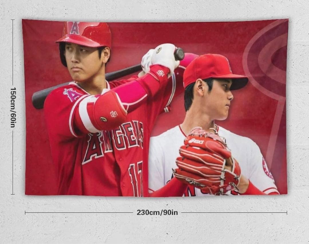 新品☆大谷翔平　タペストリー　部屋飾り　部屋ポスター布生地