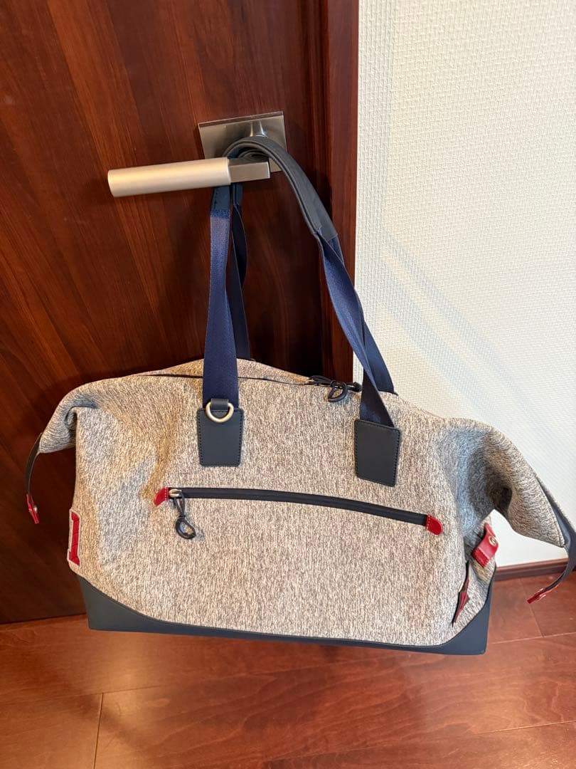 ZOY ボストンバッグ メンズ 紺 グレー
