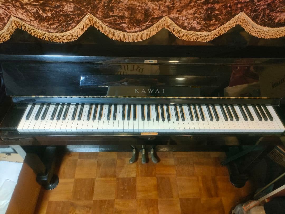 KAWAI アップライトピアノ KU-2D 88鍵 横浜 インシュレータ カワイ